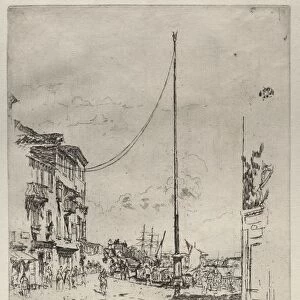 The Little Mast, 1880. Creator: James McNeill Whistler (American, 1834-1903)