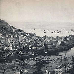Looe - View from the Hills, Showing the Estuary, 1895
