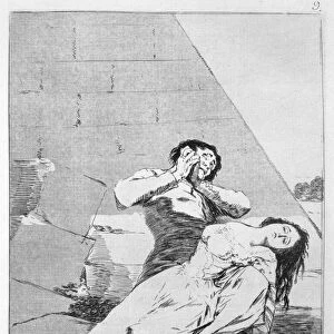 Los Caprichos, series of etchings by Francisco de Goya (1746-1828), plate 9: Tantalo