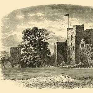 Ludlow Castle from the Entrance Gate, 1898. Creator: Unknown
