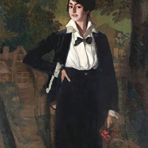 Mademoiselle Souty, 1915. Creator: Zuloaga y Zabaleto, Ignacio (1870-1945)