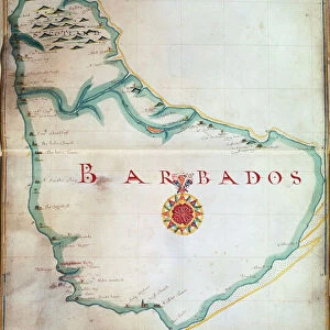 Map of Barbados, 1683
