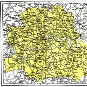 Map of London, 1924-1926