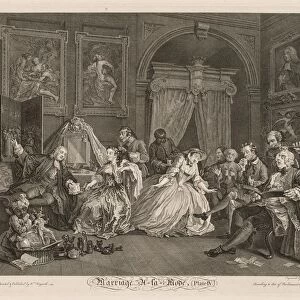 Marriage a la Mode: The Toilet Scene, 1745. Creator: William Hogarth (British, 1697-1764)