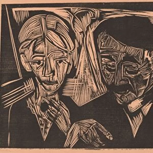 The Married Couple Müller, 1919. Creator: Ernst Kirchner