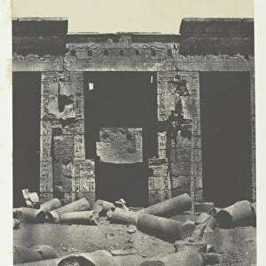 Medinet-Habou, Partie Orientale du Peristyle du Palais de Ramses-Mé