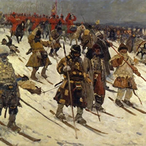 Military Campaign of the Russians in the 16th century, 1903. Artist: Sergei Ivanov