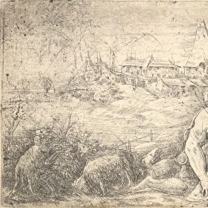 Moses and the burning bush, ca. 1544-47. Creator: Andrea Schiavone