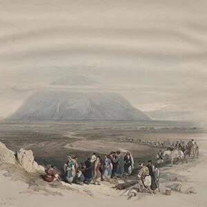 Mount Tabor from the Plain of Esdraelon, 1839. Creator: David Roberts (British, 1796-1864)