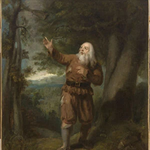 Mr. Hackett, in the Character of Rip Van Winkle, c. 1832. Creator: Henry Inman