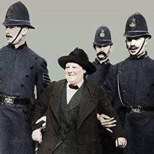 Mrs Flora Drummond, arrested in Hyde Park, London, 1914, (1935)