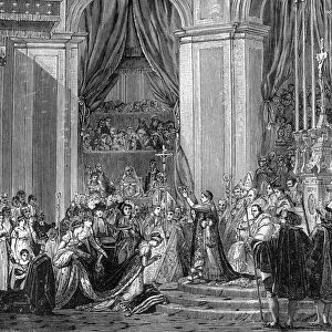 Napoleon crowns Empress Josephine, Notre Dame, Paris, 2nd December 1804 (1882-1884)