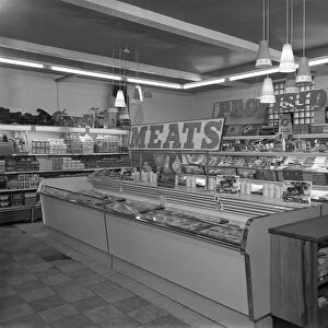 New Lodge Road Co-op self service supermarket, Barnsley, South Yorkshire, 1957. Artist