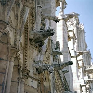 Detail of the north side of Notre Dame, 12th century