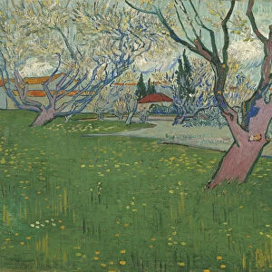 Orchards in blossom, view of Arles, 1889. Artist: Gogh, Vincent, van (1853-1890)