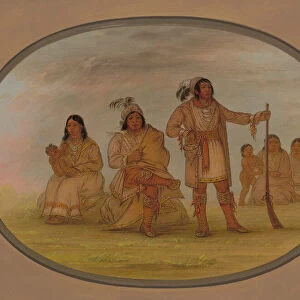 Osceola and Four Seminolee Indians, 1861 / 1869. Creator: George Catlin