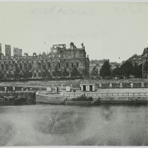 Panorama of the Hotel de Ville, 4th arrondissement, Paris, 1871. Creator: Hippolyte Blancard