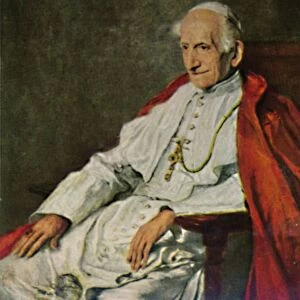 Papst Leo XIII. 1810-1903. - Gemalde von Fulop, 1934