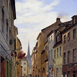 The Parochialstrasze, 1831. Artist: Gaertner, Johann Philipp Eduard (1801-1877)