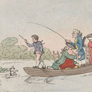 Patience in a Punt, ca. 1803. ca. 1803. Creator: Thomas Rowlandson