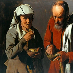 Peasant Couple eating Peas, c. 1620