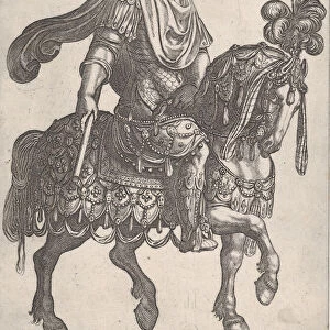 Plate 12: Emperor Domitian on horseback facing right from the First Twelve Emperors
