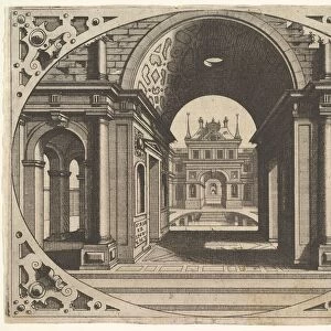 Plate from "Varie Architecture", ca. 1560. Creator: Johannes van Doetecum I