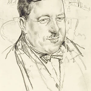 Portrait of the artist Ilya Mashkov. Artist: Grigoriev, Boris Dmitryevich (1886-1939)