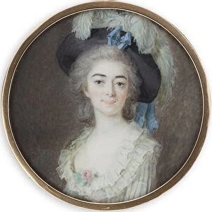 Portrait of the ballet dancer Giovanna Bassi (1762-1834), c. 1780. Creator: Hoyer