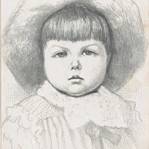 Portrait of a Child (Cyril Nast?), after 1879. after 1879. Creator: Thomas Nast