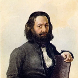 Portrait of Decembrist Alexander V. Podzhio (1798-1873), 1837. Artist: Bestuzhev, Nikolai Alexandrovich (1791-1855)