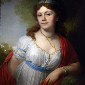 Portrait of Elisabeth Temkina, 1798. Artist: Vladimir Borovikovsky