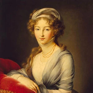 Portrait of Empress Elizabeth Alexeievna, Princess Louise of Baden (1779-1826), 1798. Artist: Vigee-Lebrun, Marie Louise Elisabeth (1755-1842)
