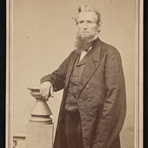 Portrait of Ezra Cornell (1807-1874), 1869. Creator: Tolles & Seely
