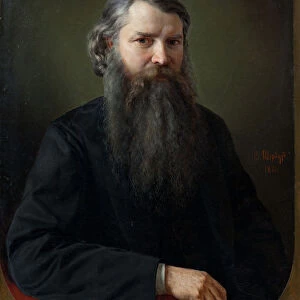 Portrait of Ivan Yegorovich Zabelin (1820-1908), 1871. Artist: Sherwood, Vladimir Osipovich (1832-1897)