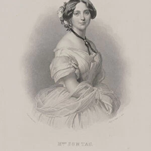 Portrait of the opera singer Henriette Sontag (1806-1854), c. 1850. Creator: Winterhalter