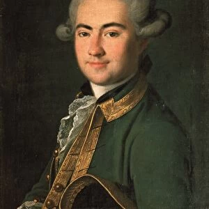 Portrait of the playwright Alexander Andreyevich Volkov (1736-1788), 1768. Artist: Christineck, Carl Ludwig Johann (1732 / 3-1792 / 4)