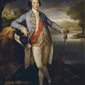 Portrait of Prince Alexander Kurakin (1752-1818), c. 1780. Artist: Brompton, Richard (1734-1783)
