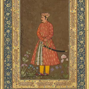 Portrait of Rup Singh, Folio from the Shah Jahan Album, verso: ca. 1615-20; recto: ca