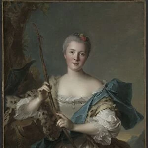 Portrait of a Woman as Diana, 1752. Creator: Jean-Marc Nattier (French, 1685-1766)