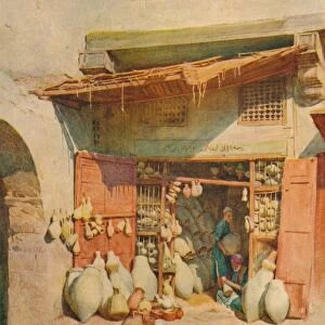 Pottery Bazaar in a Nile Village, c1905, (1912). Artist: Walter Frederick Roofe Tyndale