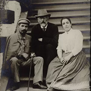 Pyotr Ilyich Tchaikovsky visiting Nikolay and Medea Figner, 1890