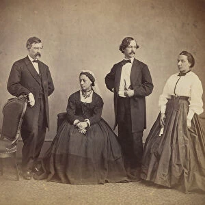 Queen Emma of Hawaii and Her Entourage, 1865. Creator: Alexander Gardner