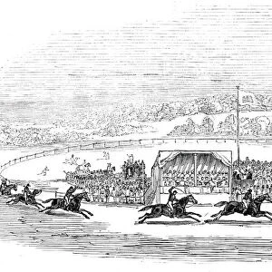 Races at Wheat Croft - Col. Thompsons "Hamlet"winning the Lascelles Cup, 1845