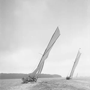 The racing cutters Rosamond and Creole sailing close-hauled, 1911. Creator