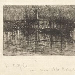 Rainy Night, Venice, 1880. Creator: Otto H. Bacher (American, 1856-1909)