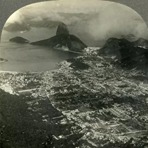 Rio de Janeiro, the Metropolis of Brazil, S. E. toward Sugarloaf Mountain and the Bay, c1930s