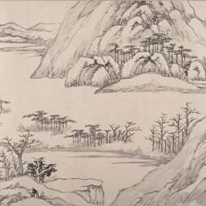 River Landscape in Autumn, dated 1661. Creator: Luo Mu