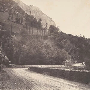 Route de Pierrefitte a Luz St Sauveur, 1853. Creator: Joseph Vigier