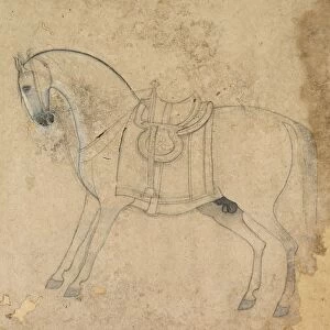 A Saddled Horse, c. 1750. Creator: Unknown